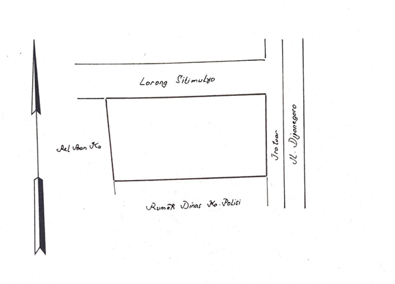 Denah Sewa Aset Tanah Eks Pasar Induk Kabupaten Blora